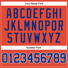 Load image into Gallery viewer, Custom Orange White Pinstripe Royal Authentic Basketball Jersey