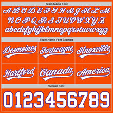 Load image into Gallery viewer, Custom Orange White-Purple Authentic Throwback Basketball Shorts