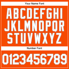 Load image into Gallery viewer, Custom Orange White Pinstripe Gray Authentic Baseball Jersey