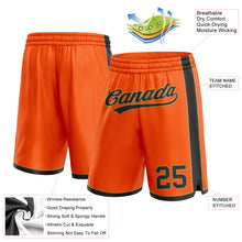 Load image into Gallery viewer, Custom Orange Black-Old Gold Authentic Basketball Shorts