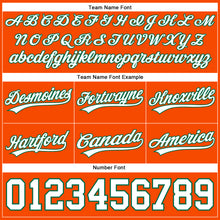 Load image into Gallery viewer, Custom Orange White-Kelly Green Authentic Basketball Shorts