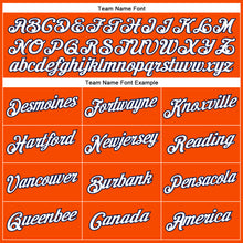 Load image into Gallery viewer, Custom Orange White-Navy Performance T-Shirt