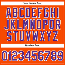 Load image into Gallery viewer, Custom Orange Purple-White Performance T-Shirt