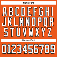Load image into Gallery viewer, Custom Orange White-Black Hockey Lace Neck Jersey