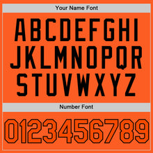 Load image into Gallery viewer, Custom Orange Black Authentic Throwback Baseball Jersey