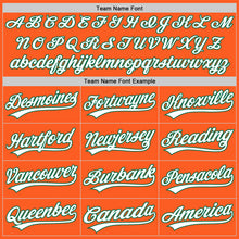 Load image into Gallery viewer, Custom Orange White-Kelly Green Authentic Throwback Baseball Jersey