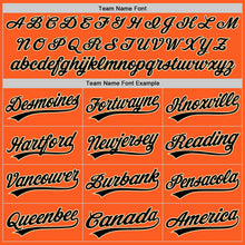 Load image into Gallery viewer, Custom Orange Black-Cream Authentic Throwback Baseball Jersey