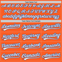 Load image into Gallery viewer, Custom Orange White-Royal Authentic Throwback Baseball Jersey