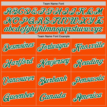 Load image into Gallery viewer, Custom Orange Kelly Green-White Authentic Throwback Basketball Jersey