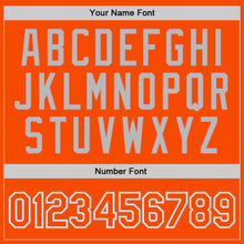 Load image into Gallery viewer, Custom Orange White-Gray Authentic Throwback Basketball Jersey