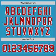 Load image into Gallery viewer, Custom Panther Blue Red-White Authentic Baseball Jersey