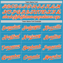 Load image into Gallery viewer, Custom Panther Blue Orange-White Authentic Baseball Jersey