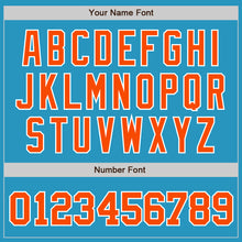 Load image into Gallery viewer, Custom Panther Blue Orange-White Authentic Baseball Jersey