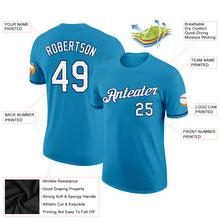 Load image into Gallery viewer, Custom Panther Blue White-Navy Performance T-Shirt