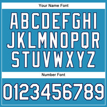 Load image into Gallery viewer, Custom Panther Blue White-Navy Performance T-Shirt