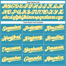 Load image into Gallery viewer, Custom Panther Blue White-Yellow Authentic Baseball Jersey