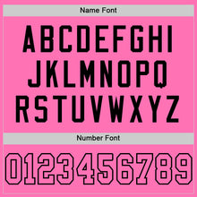 Load image into Gallery viewer, Custom Pink Pink-Black Mesh Authentic Football Jersey