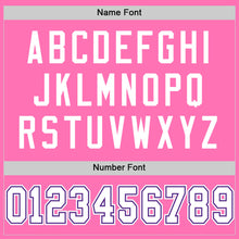 Load image into Gallery viewer, Custom Pink White-Purple Mesh Authentic Football Jersey