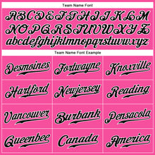 Load image into Gallery viewer, Custom Pink Black-White Authentic Sleeveless Baseball Jersey