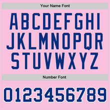 Load image into Gallery viewer, Custom Light Pink Royal-White Authentic Throwback Basketball Jersey