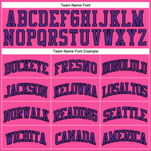 Load image into Gallery viewer, Custom Pink Purple-Black Authentic Throwback Basketball Jersey