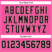 Load image into Gallery viewer, Custom Pink Black-Cream Authentic Throwback Basketball Jersey