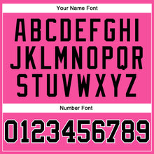 Load image into Gallery viewer, Custom Pink Black-White Authentic Throwback Basketball Jersey