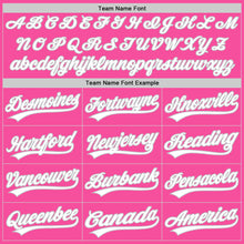 Load image into Gallery viewer, Custom Pink White-Gray Authentic Baseball Jersey