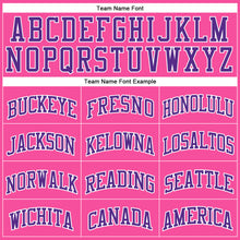 Load image into Gallery viewer, Custom Pink White Pinstripe Purple-White Authentic Basketball Jersey