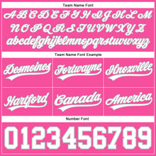 Load image into Gallery viewer, Custom Pink White-Gray Authentic Throwback Basketball Shorts