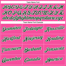 Load image into Gallery viewer, Custom Pink Green-White Performance T-Shirt