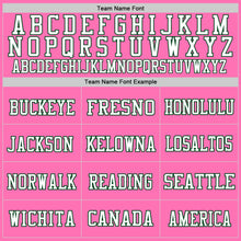 Load image into Gallery viewer, Custom Pink Green-White Mesh Authentic Football Jersey