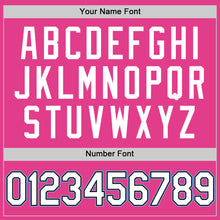 Load image into Gallery viewer, Custom Pink Black-Light Blue Authentic Throwback Baseball Jersey