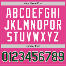Load image into Gallery viewer, Custom Pink Green-White Authentic Throwback Baseball Jersey
