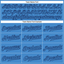 Load image into Gallery viewer, Custom Powder Blue Powder Blue-Navy Authentic Baseball Jersey