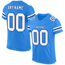 Load image into Gallery viewer, Custom Powder Blue White-Royal Mesh Authentic Football Jersey