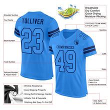 Load image into Gallery viewer, Custom Powder Blue Powder Blue-Navy Mesh Authentic Football Jersey