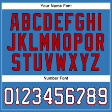 Load image into Gallery viewer, Custom Powder Blue White-Red Authentic Sleeveless Baseball Jersey