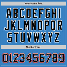 Load image into Gallery viewer, Custom Powder Blue Black-Red Authentic Baseball Jersey