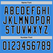 Load image into Gallery viewer, Custom Powder Blue Black-White Hockey Jersey