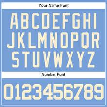 Load image into Gallery viewer, Custom Powder Blue Cream Authentic Baseball Jersey