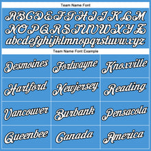 Load image into Gallery viewer, Custom Powder Blue White-Black Performance T-Shirt