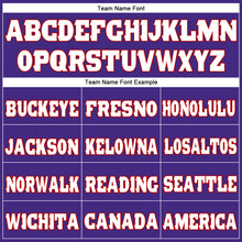 Load image into Gallery viewer, Custom Purple White-Red Mesh Authentic Football Jersey