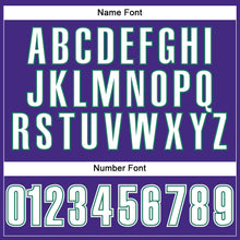 Load image into Gallery viewer, Custom Purple White-Kelly Green Mesh Authentic Football Jersey