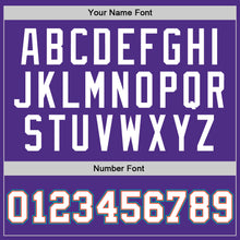 Load image into Gallery viewer, Custom Purple White-Teal Authentic Throwback Basketball Jersey