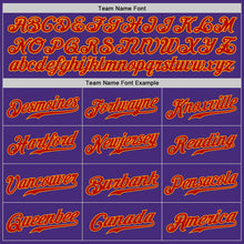 Load image into Gallery viewer, Custom Purple Red-Gold Authentic Baseball Jersey
