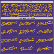 Load image into Gallery viewer, Custom Purple Purple-Gold Performance T-Shirt