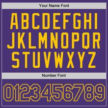 Load image into Gallery viewer, Custom Purple Purple-Gold Performance T-Shirt