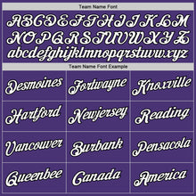 Load image into Gallery viewer, Custom Purple White-Black Performance T-Shirt