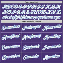 Load image into Gallery viewer, Custom Purple White-Light Blue Performance T-Shirt